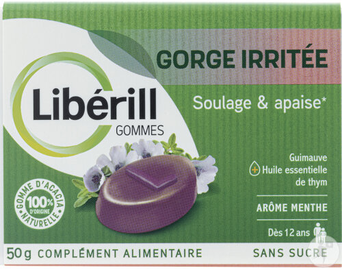 Libérill Gommes Gorge Irritée 50g