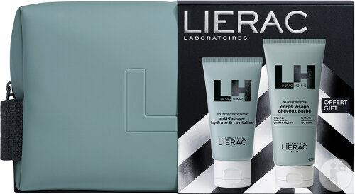 Lierac Homme Coffret Noël Gel Hydratant Energisant 50ml+ Gel Douche 200ml