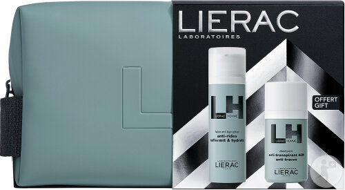 Lierac Homme Coffret Noël Fluide Anti-Âge Global 50ml + Déodorant 50ml