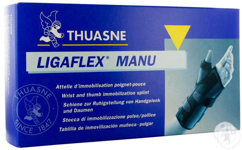 Thuasne Ligaflex Manu Attelle Immobilisation Poignet-Pouce T1 Gauche Noir 1 Pièce