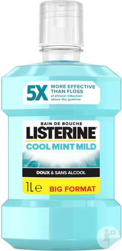 Listerine Cool Mint Bain De Bouche Goût Doux Flacon 1l