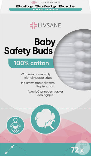 Livsane Coton-Tiges Bebe 72 Pièces