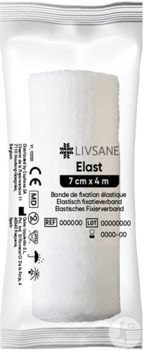 Livsane Elast Bande Fixation Cello 7cm 4m