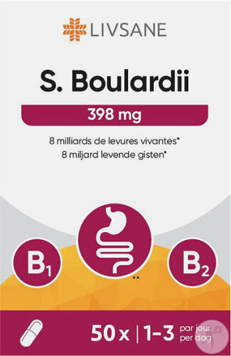 Livsane Lactoactive Boulardii 398mg 50 Gélules