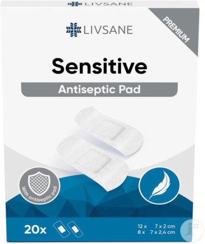 Livsane Premium Sensitive Plaster Strips 20 Pièces