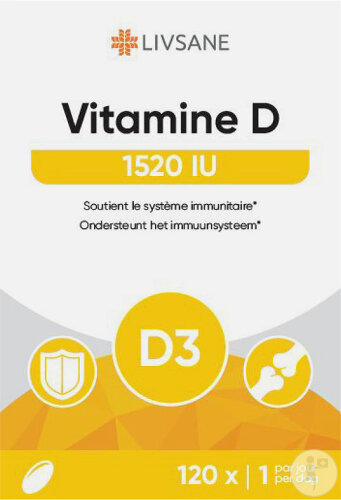 Livsane Vitamine D 1520UI 120 Capsules