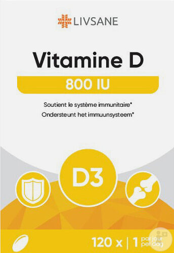 Livsane Vitamine D 800UI 120 Capsules