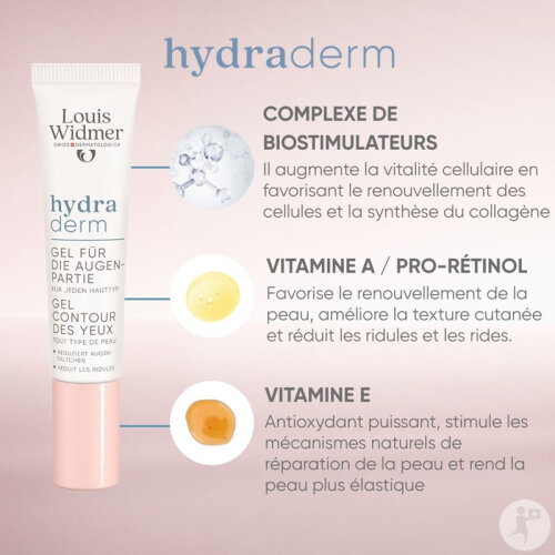 Louis Widmer Hydraderm Gel Contour Des Yeux Tube 15ml-6