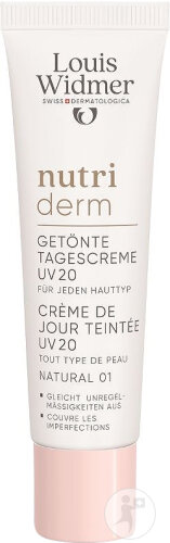 Louis Widmer Nutriderm Crème De Jour Teintée IP20 Naturel 0 Sans Parfum Tube 30ml