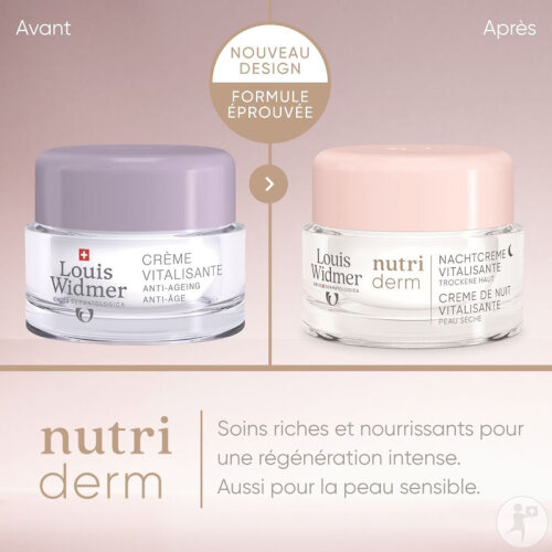 Louis Widmer Nutriderm Crème De Nuit Vitalisante Pot 50ml-3