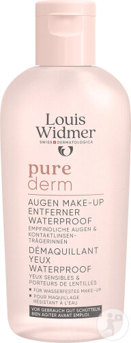 Louis Widmer Purederm Démaquillant Yeux Waterproof Sans Parfum Flacon 100ml