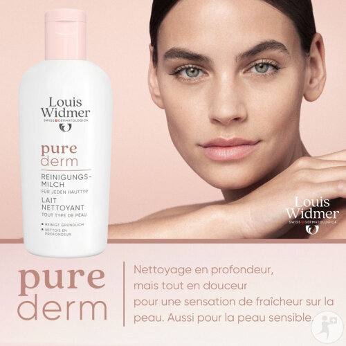 Louis Widmer Purederm Lait Nettoyant Flacon 200ml-2