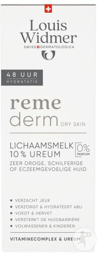 Louis Widmer Remederm Dry Skin Lait Corporel 10% Urée Sans Parfum 200ml
