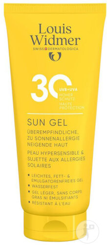 Louis Widmer Sun Gel IP30 Sans Parfum Tube 100ml