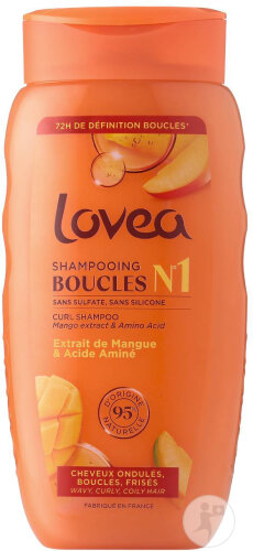 Lovea Shampoing Boucles Cheveux Ondulés/Bouclés/Frisés 250ml