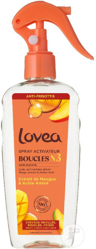 Lovea Spray Activateur Boucles Cheveux Ondulés/Bouclés/Frisés 200ml