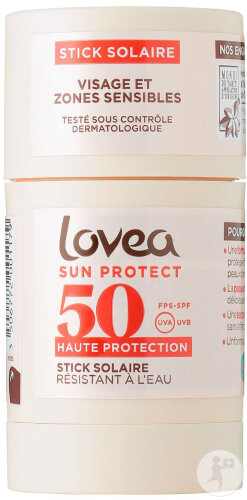Lovea Stick Hydratant IP50 Visage & Zones Sensibles Monoï De Tahiti Stick 40g 