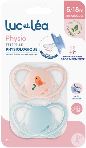 Luc Et Léa Duo Sucettes Physio 6-18 Moins P3 2 Pièces