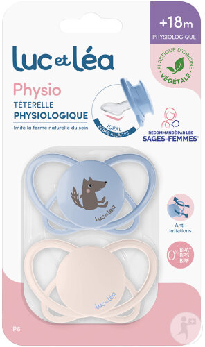 Luc Et Léa Duo Sucetttes Physio +18Moins P6 2 Pièces