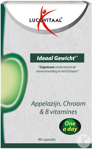Lucovitaal Poids Idéal Vinaigre De Cidre De Pomme Chrome Et Vitamines B 48 Capsules