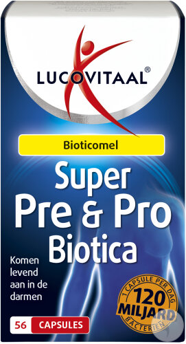 Lucovitaal Super Pre & Probiotica 120 Milliards Bactéries 56 Capsules