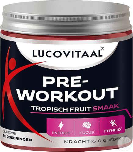 Lucovitaal Pre-Workout Fruits Tropicaux 200g
