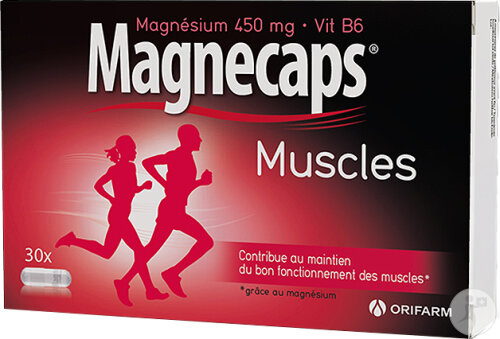 Magnecaps Muscles Magnésium 450mg et vitamine B6 30 Gélules
