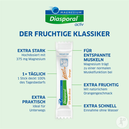 Magnesium Diasporal Activ Direct Orange 20 Pièces-2