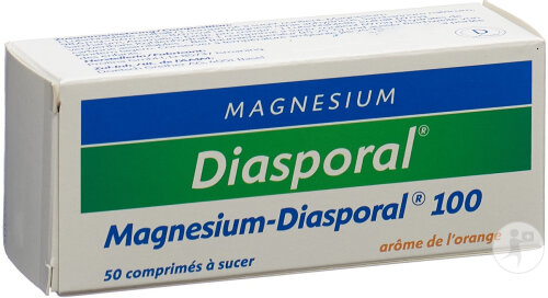 Magnesium Diasporal Comprimé Sucer 100 mg 50 Pièces