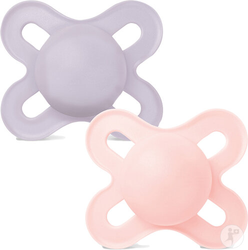 Mam Baby Sucette Original Silicone 0-6 Mois Plain Rose 2 Pièces