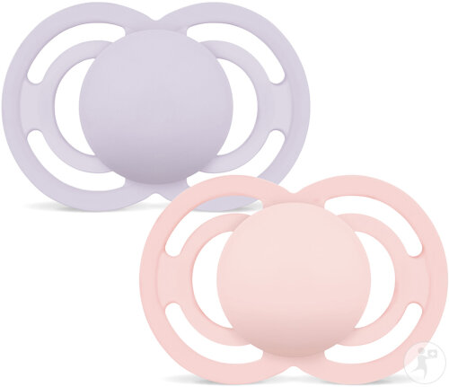 Mam Baby Sucette Perfect Silicone +16 Mois Plain Rose 2 Pièces