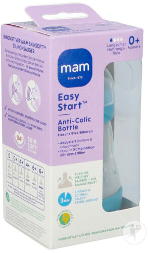 Mam Biberon Easy Start Anti Colique Matt Bleu 160ml