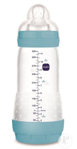 Mam Biberon Easy Start Anti-Colique Pure 320ml Mat Bleu 1 Pièce-3