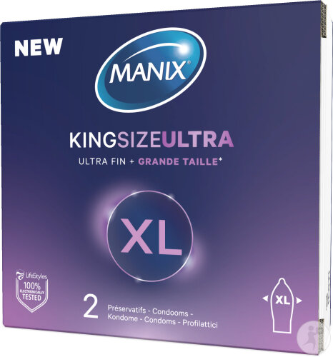 Manix King Size Ultra Préservatifs 2 Pièces