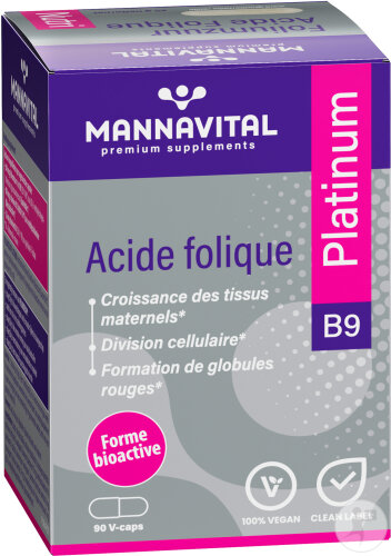Mannavital Acide Folique Platinum 90 Capsules-2
