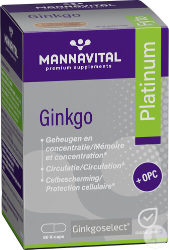 Mannavital Ginkgo Platinum 60 Gélules