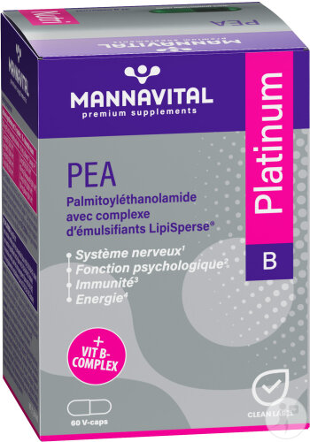 MannaVital PEA Platinum + Vitamine B Complex 60 V-Caps