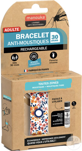 Manouka Bracelet Anti-Moustiques Teens Liberty 1 Pièce