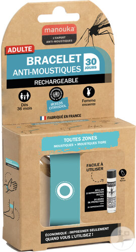 Manouka Bracelet Uni Turquoise 1 Pièce + Recharge 6ml