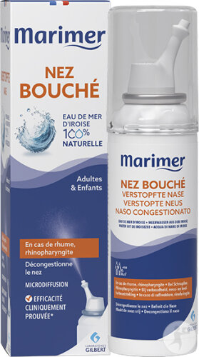Marimer Eau De Mer Hypertonique Nez Bouché-Rhume Spray 100ml