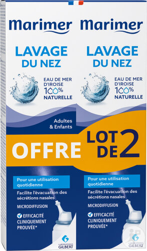 Marimer Lavage Du Nez Spray Eau De Mer 2x100ml