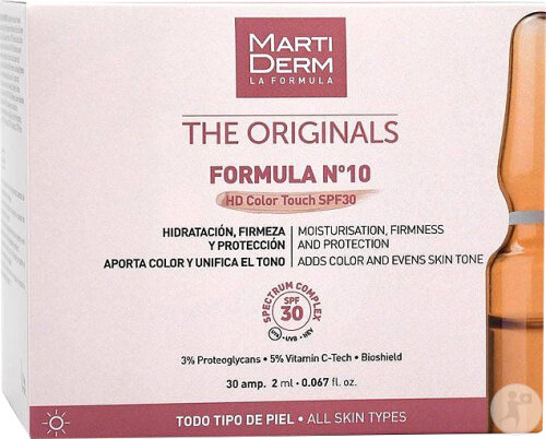 Martiderm Formula Nº10 HD Color Touch IP30 Ampoules 30x2ml