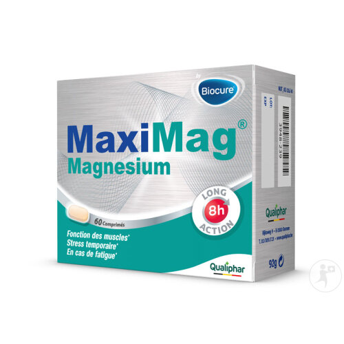 Maximag Magnésium Fonction Des Muscles Stress Temporaire Et Fatigue 60 Comprimés-2