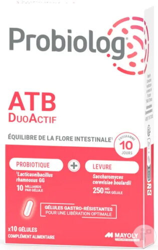Mayoly Probiolog ATB DuoActif Flore Intestinale 10 Gélules