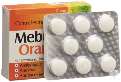 Mebuca-Orange Comprimés À Sucer 24 Pièces