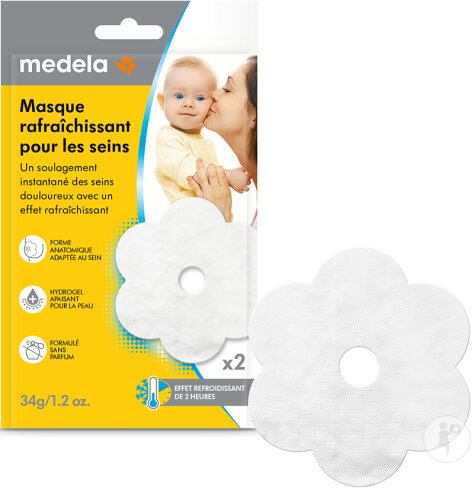 Medela Masque Seins Rafraîchissant 2 Pièces