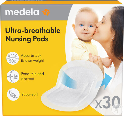 Medela Coussinets D’Allaitement Ultra-Respirants 30 Pièces