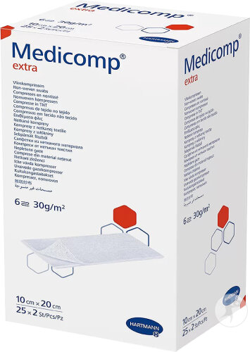 Medicomp Extra 6 Plis 10x20cm Stérile 100 Pièces