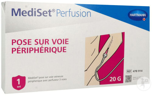 MediSet Perfusion Pose Sur Voie Périphérique 3 Voies 1 Set (Ref 478914)