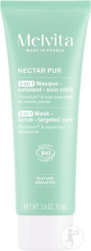 Melvita Nectar Pur 3en1 Masque Gommage Et Soin Ciblé 75ml